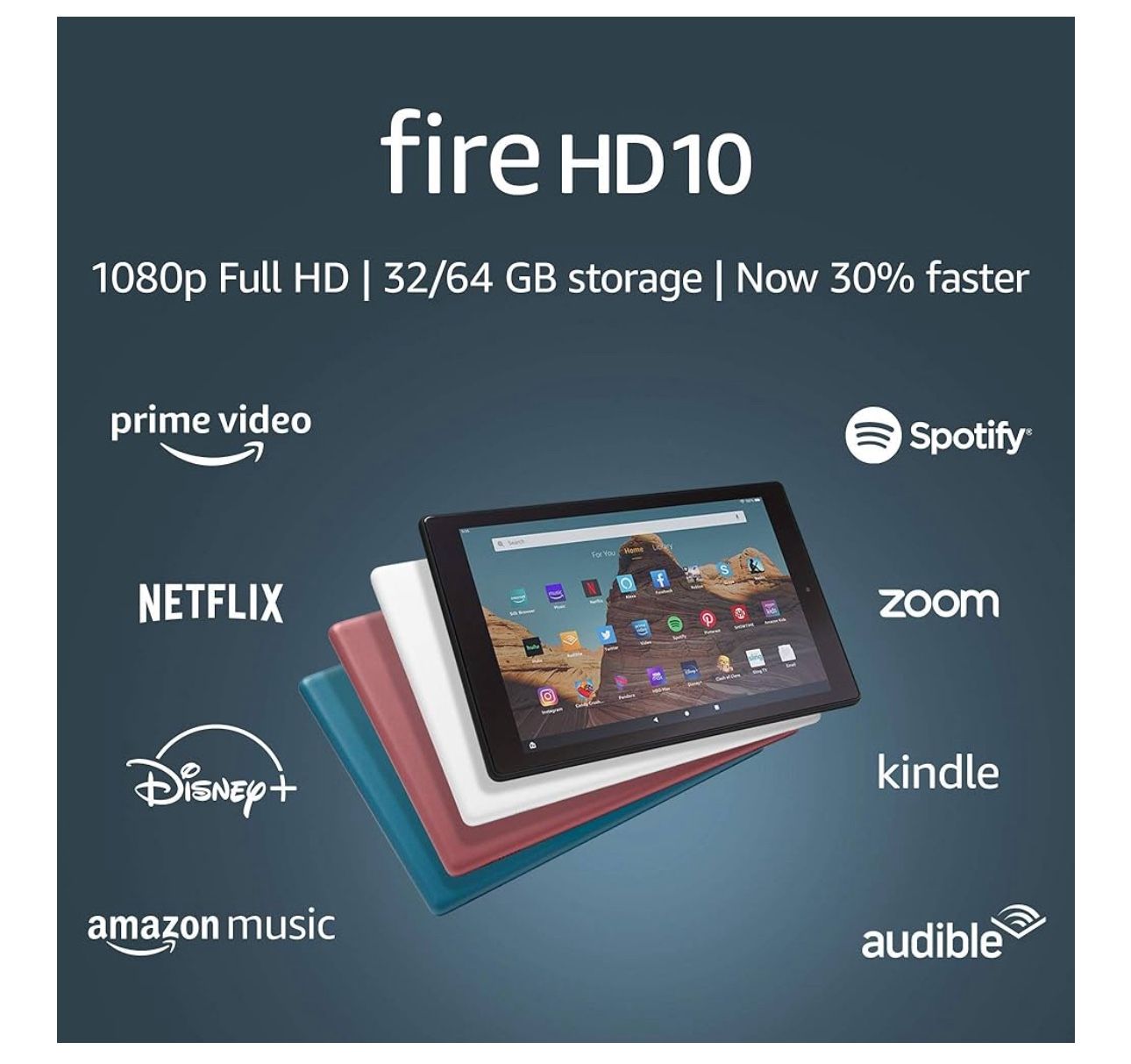 Amazon Fire HD10 with case