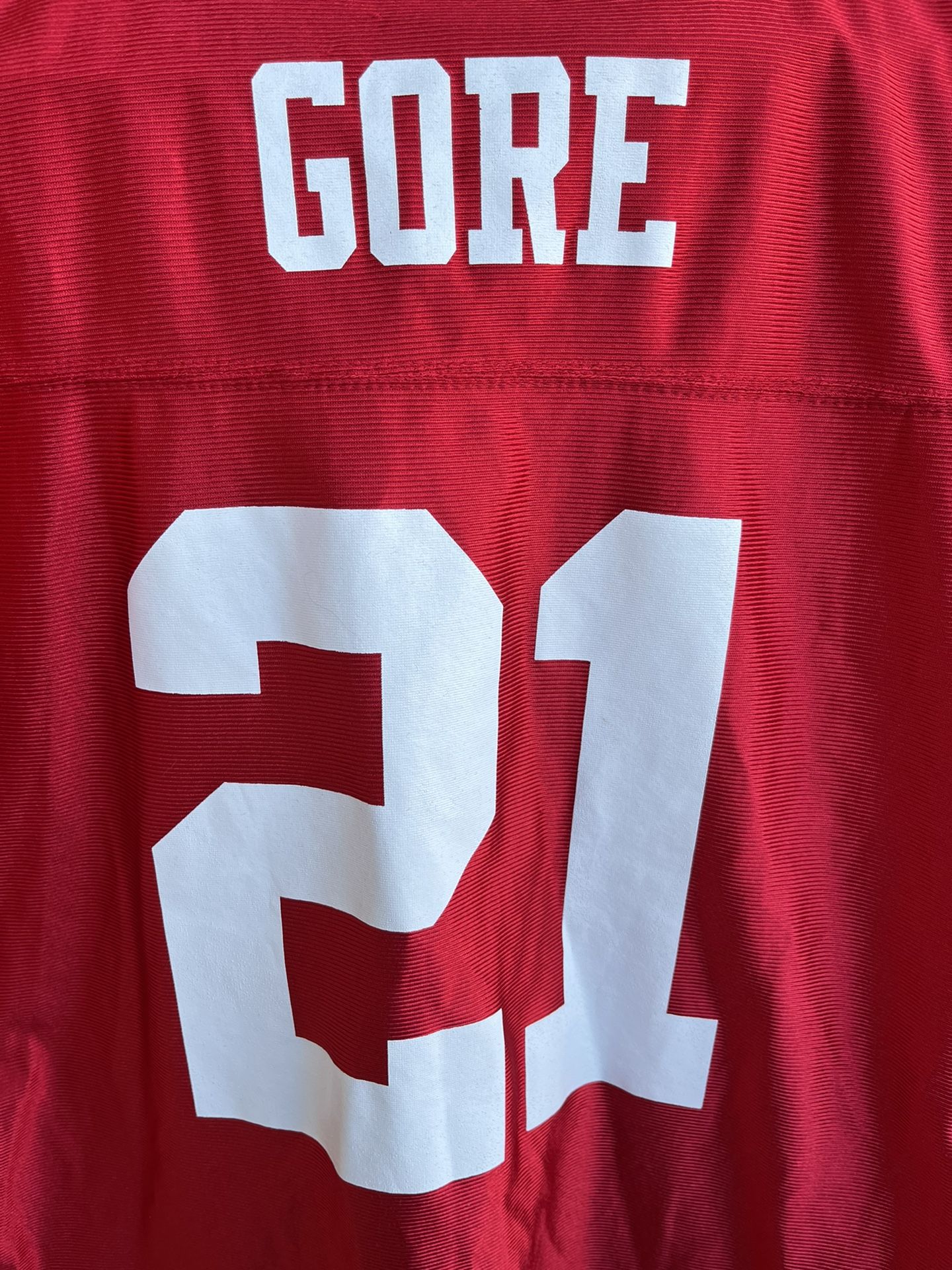Autographed/Signed Frank Gore San Francisco Red Football 49ers