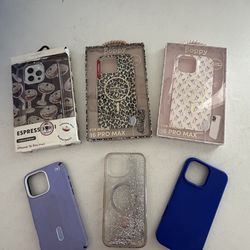iPhonew 16 Pro Max Cases Lot - Poppy, MVMT, GONEZ, Speck, Kate Spade