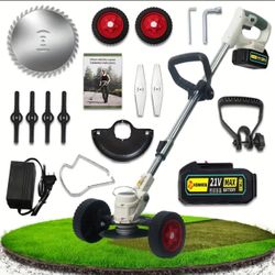 Compact cordless electric lawnmower