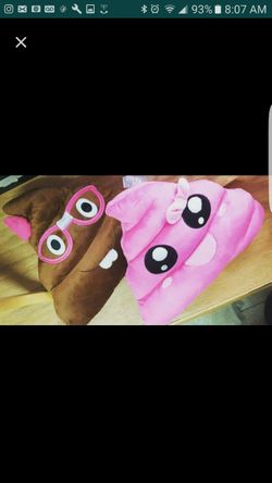 Poop emoji pillow $5 each