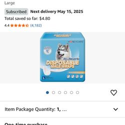 Male doggie diapers