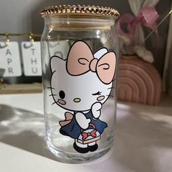 Hello Kitty Glass Cup