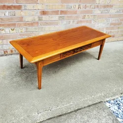 Mid Century Modern Walnut Coffee Table Vintage