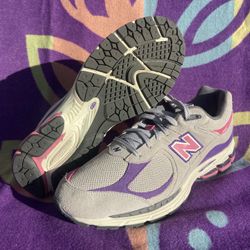 New Balance 2002R J. Crew Rain Cloud Prism Purple M2002RWB Men’s Size 12  Used No Box 