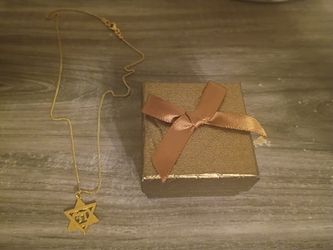 Gold Star of David Necklace Chain