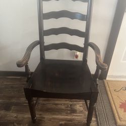 Set Of 8 Solid Wood Dining Room Chairs