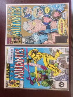 Marvel comics New Mutants #87(1991) 2nd print and Annual #3(1987)
