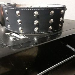 Dog Collar 2 Inches Wide  (100 % Leather ) M, L,XL , XXL for Strong Dog, Collares Par Perros Todas Las Medidas 