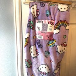 Hello Kitty Purple Space Blanket