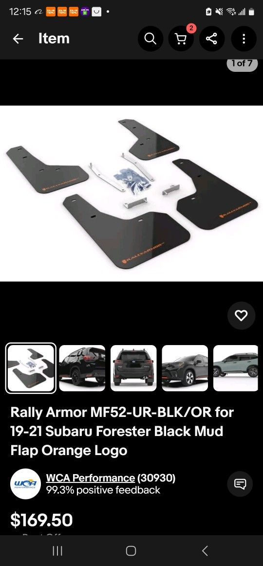 2019 - 2024 Subaru Forester Rallyarmor Ur