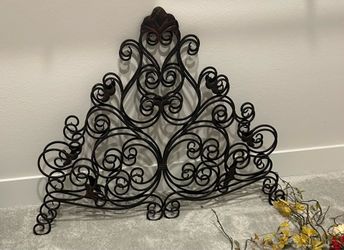 Set of decorative wrought iron wall ornaments