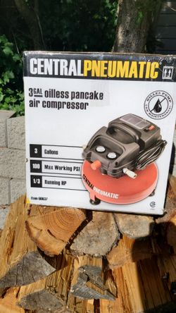 Central Pneumatic 3 Gal Pancake Air Compressor