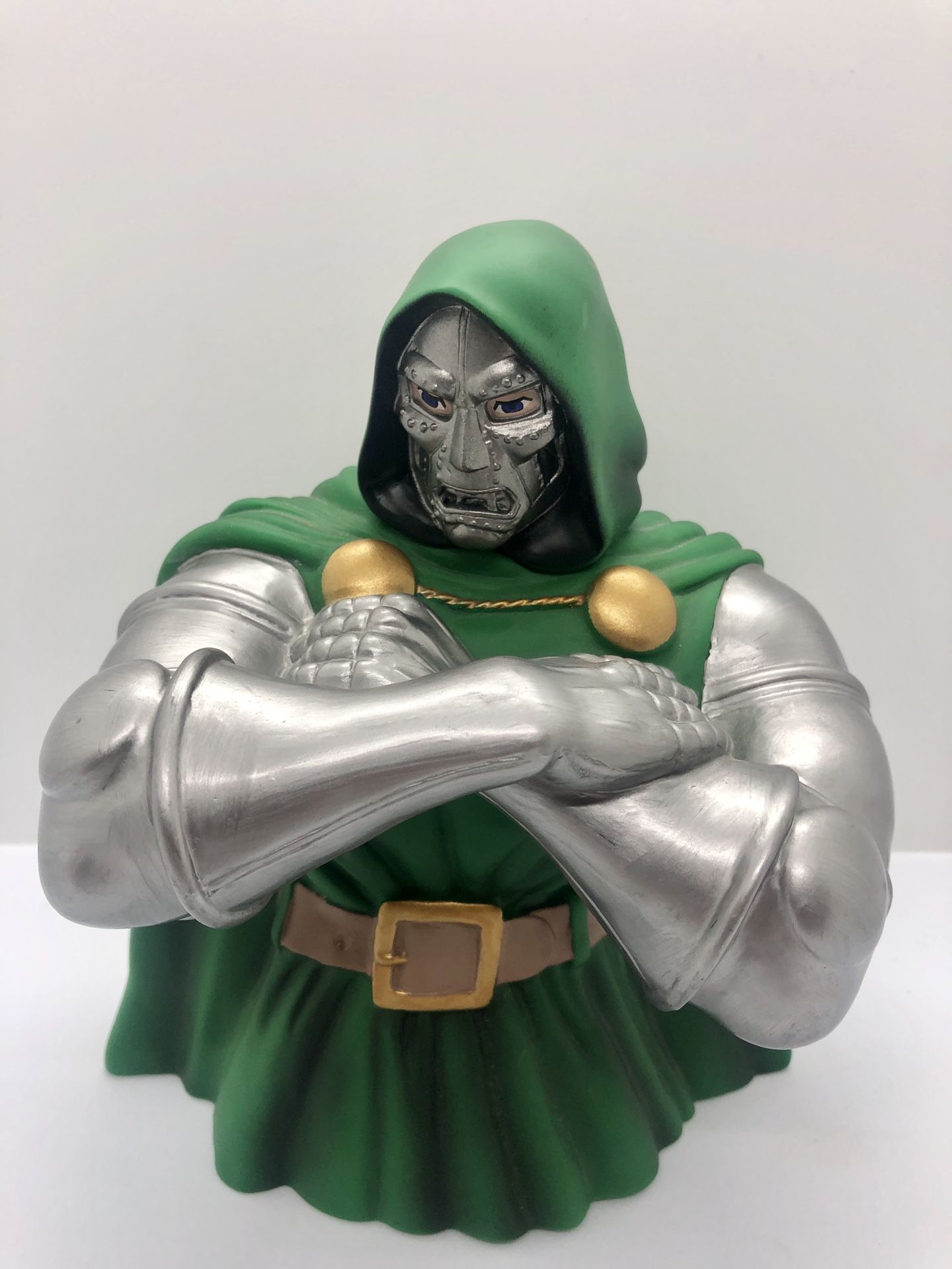 Marvel Dr Doom Bust Bank Action Figure and Coin Bank, Monogram