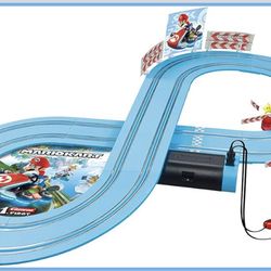 Carrera First Mario Kart - Slot Car Race Track with Spinners - Includes 2 Cars