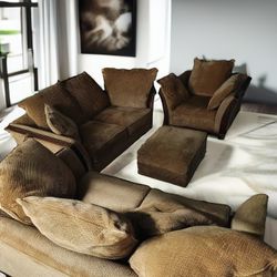 3 Piece Sofa Loveseat And Chair Free Delivery No Deposit Necessary 