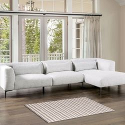 Brand New Light Grey Modern Style Sectional Sofa