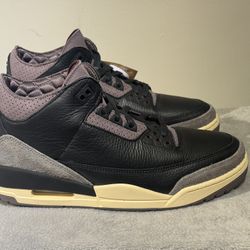 A Ma Maniére x Air Jordan 3 “Black/Flat Pewter” – DS – Women’s 12 / Men’s 10.5