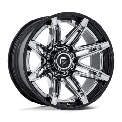 Fuel Brawl Chrome With Gloss Black Lip | Truck Fitment Wheels Rims