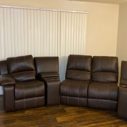 Brown Recliner Couch