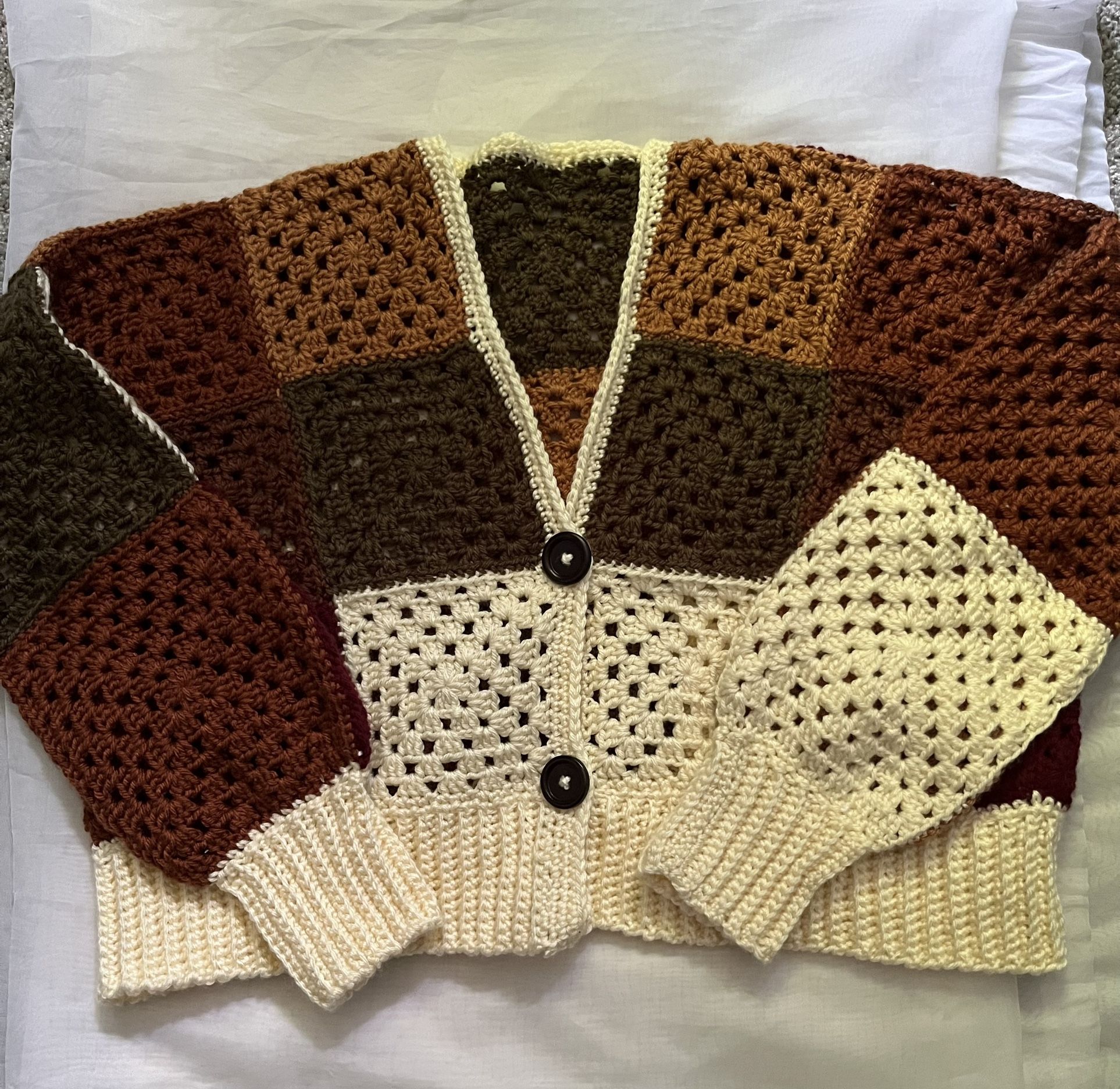 Crochet Cropped Cardigan