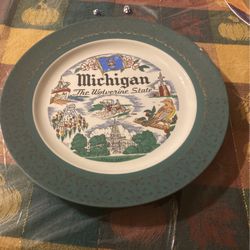 1930s Michigan Wolverine state plate