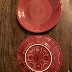 Two small fiesta ware  plates. Lot of