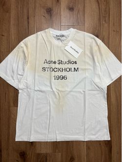White acne studios Stockholm tee size-L