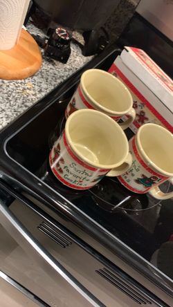 Gingerbread Ceramic Cocoa Mugs Set of 2