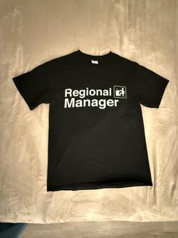 The office Regional Manager black t-shirt never worn size M