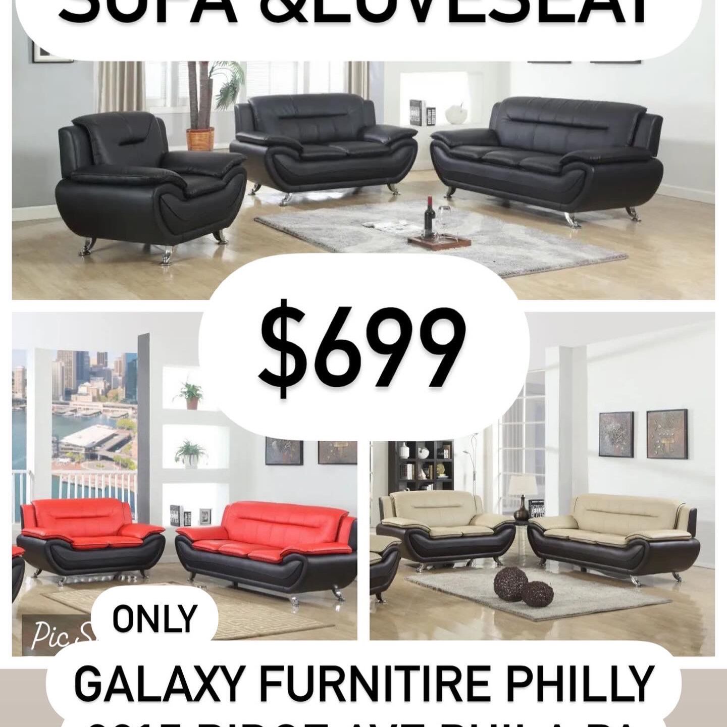 2 Pc Sofa & Loveseat $699