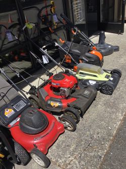 Lawn mowers tiz the season make your neighbor jealous with a fresh cut lawn