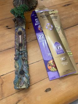 Groovy incense burner with incense