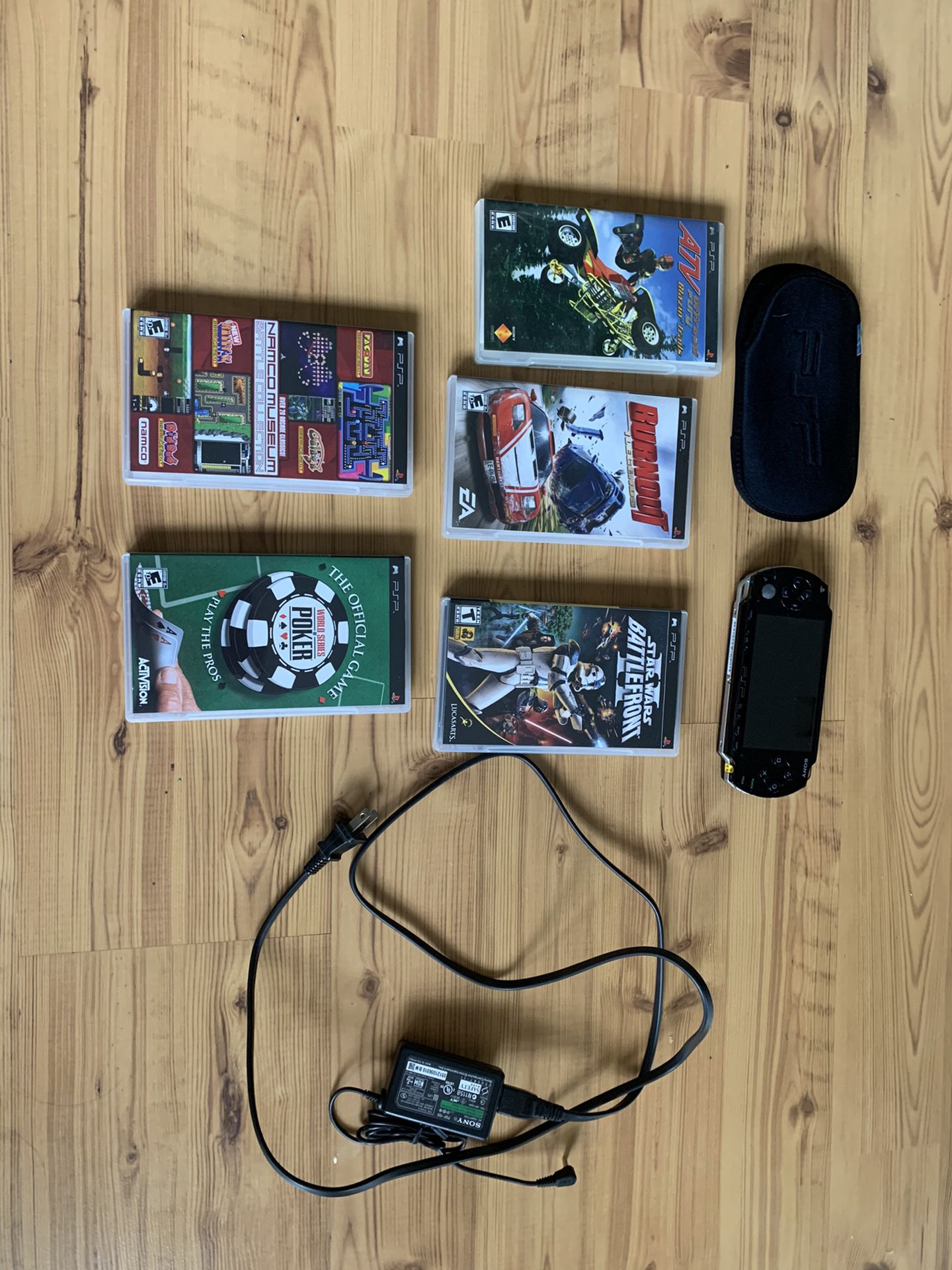 SONY PSP video game system with games!