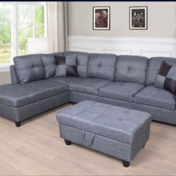 Sectional And Ottoman 
