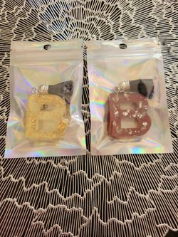 Letter B resin keychains