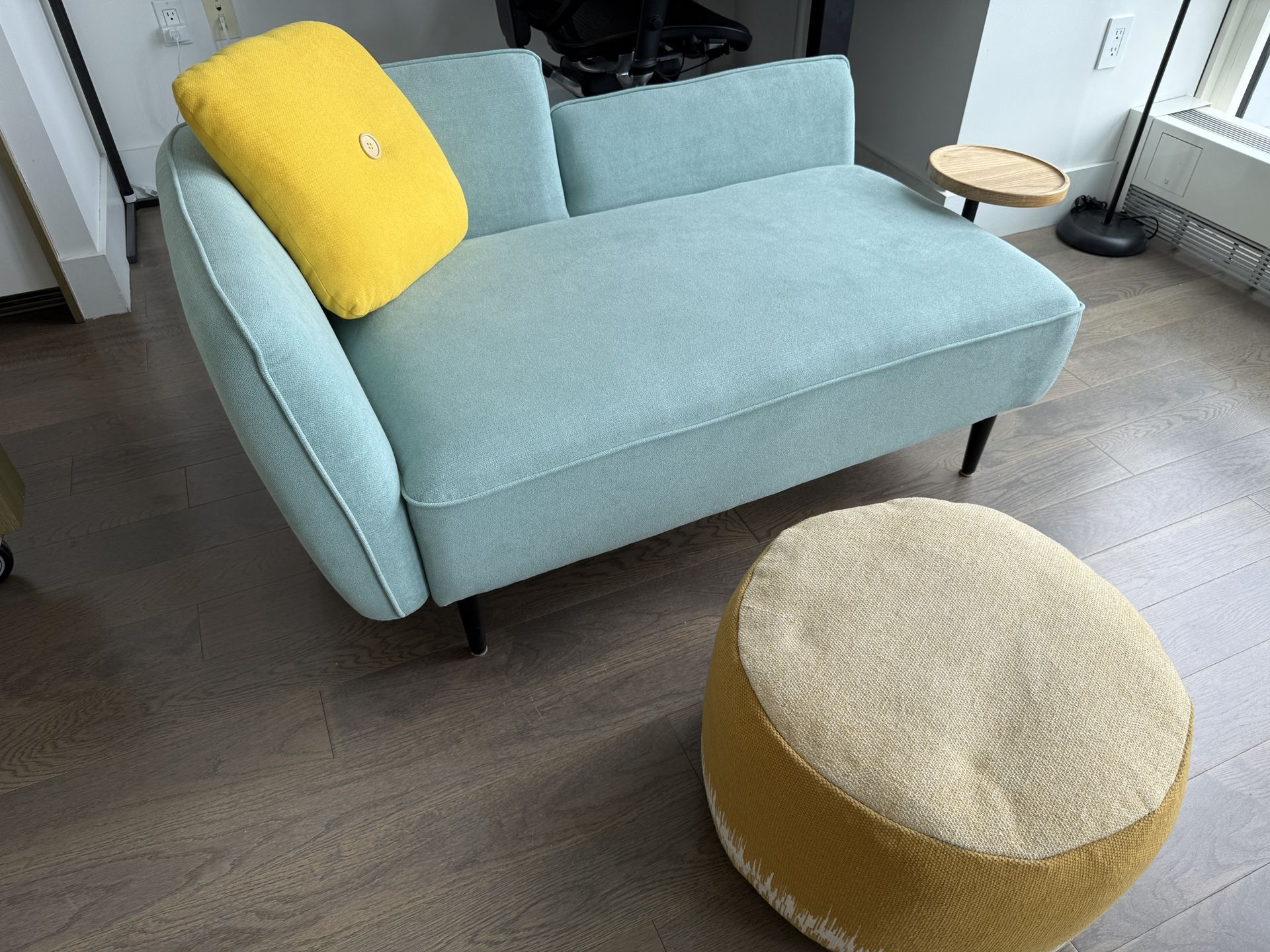 Loveseat Sofa Couch Chaise with Side Table