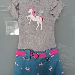 Girls Unicorn Dress Size 6