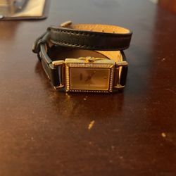 Coach Black Leather Wrist Watch 24mm