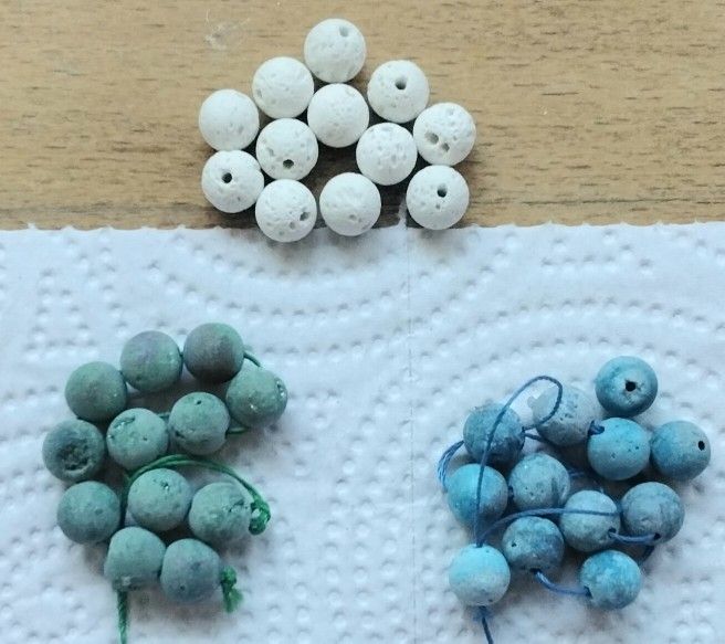 Blue Green White Gemstone Beads For Jewelry Making