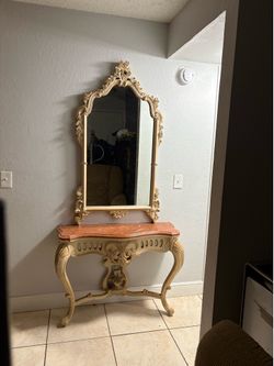 Rococo Style wall mount console table/ Louis XV