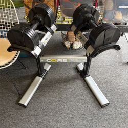 Core Home Fitness Dumbbells Adjustable