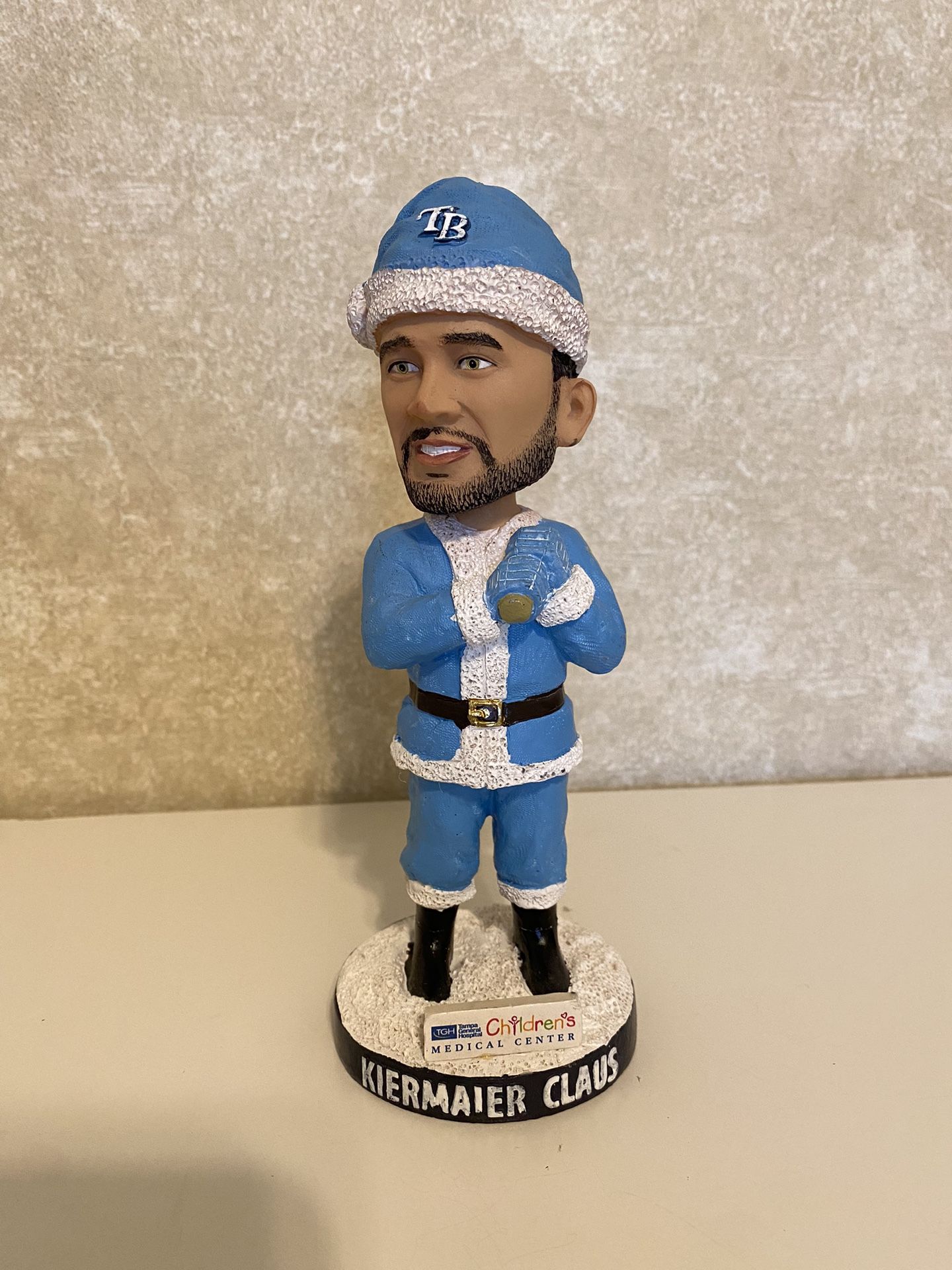 Kevin Kiermaier Claus Bobblehead Merry Christmas In July Tampa Bay Rays Baseball