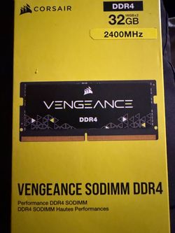 Corair Vengeance DDR4 Sodimm 32 2x16 gigabyte RAM