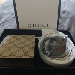 Gucci Mens Wallet Belt Set
