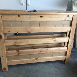 Twin wooden bed frame in very good condition!