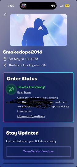 SmokingDope2016 Concert ticket @ The Novo @ 8