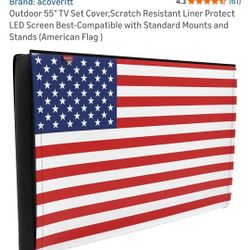 Cover For Tv 55" USA Flag