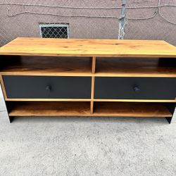 Crate And Barrel Mid Century Modern Low Media Console Entertainment Center Tv Stand Cabinet Sideboard Credenza Dresser 