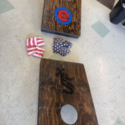 Custom Cubs/Sox Cornhole Boards - 3 Sets Available